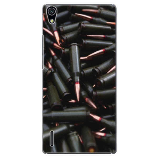 Plastové pouzdro iSaprio - Black Bullet - Huawei Ascend P7