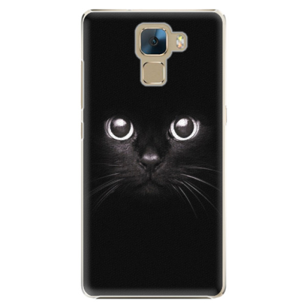 Plastové pouzdro iSaprio - Black Cat - Huawei Honor 7