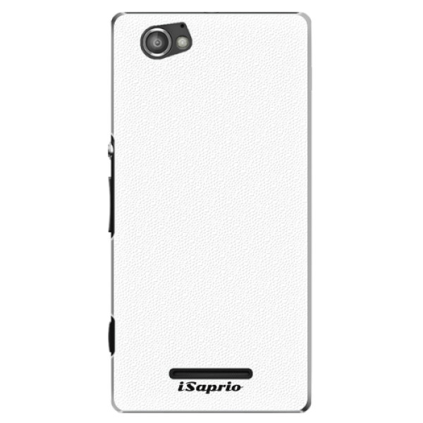 Plastové pouzdro iSaprio - 4Pure - bílý - Sony Xperia M