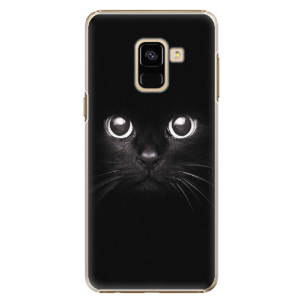 Plastové pouzdro iSaprio - Black Cat - Samsung Galaxy A8 2018