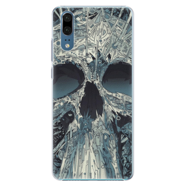 Plastové pouzdro iSaprio - Abstract Skull - Huawei P20
