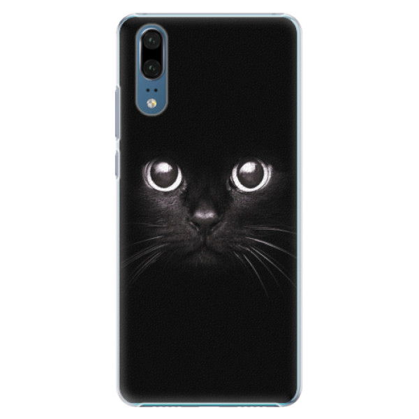 Plastové pouzdro iSaprio - Black Cat - Huawei P20