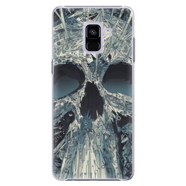 Plastové pouzdro iSaprio - Abstract Skull - Samsung Galaxy A8+