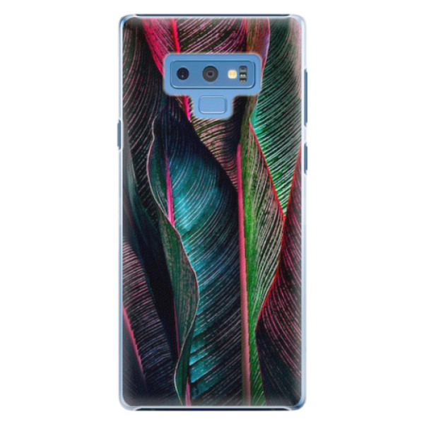 Plastové pouzdro iSaprio - Black Leaves - Samsung Galaxy Note 9
