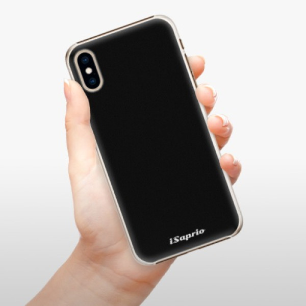 Plastové pouzdro iSaprio - 4Pure - černý - iPhone XS