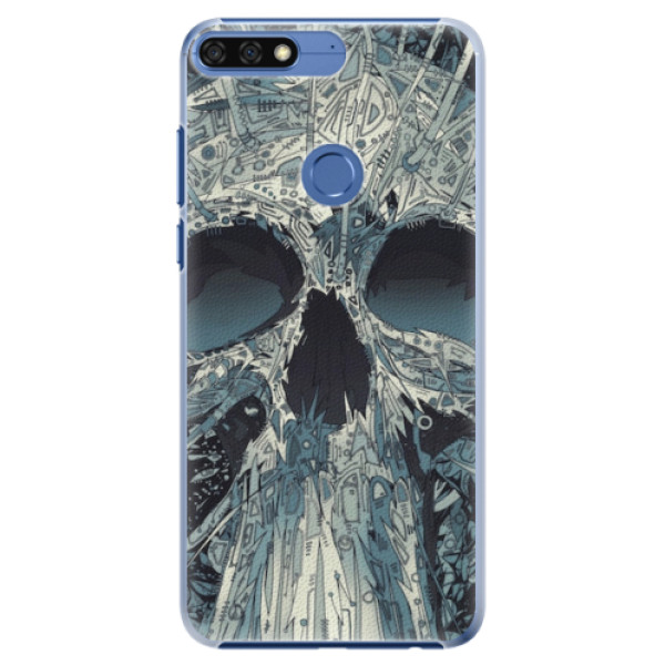 Plastové pouzdro iSaprio - Abstract Skull - Huawei Honor 7C
