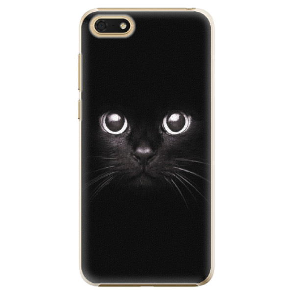 Plastové pouzdro iSaprio - Black Cat - Huawei Honor 7S