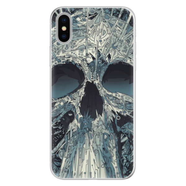 Silikonové pouzdro iSaprio - Abstract Skull - iPhone X