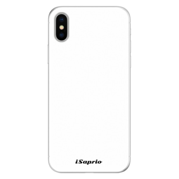 Silikonové pouzdro iSaprio - 4Pure - bílý - iPhone X