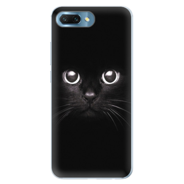 Silikonové pouzdro iSaprio - Black Cat - Huawei Honor 10