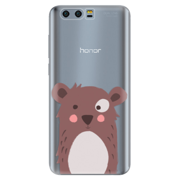 Silikonové pouzdro iSaprio - Brown Bear - Huawei Honor 9