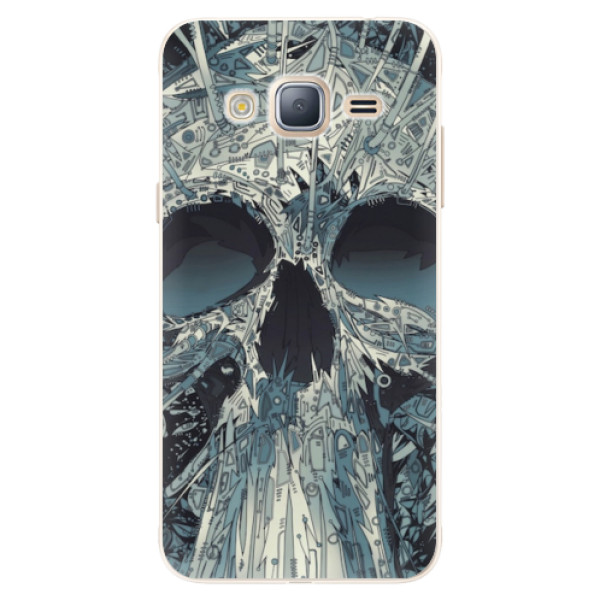 Silikonové pouzdro iSaprio - Abstract Skull - Samsung Galaxy J3 2016