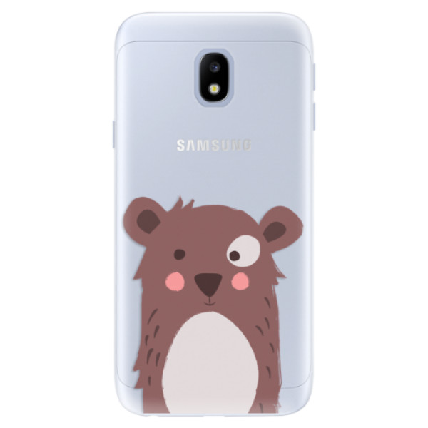 Silikonové pouzdro iSaprio - Brown Bear - Samsung Galaxy J3 2017