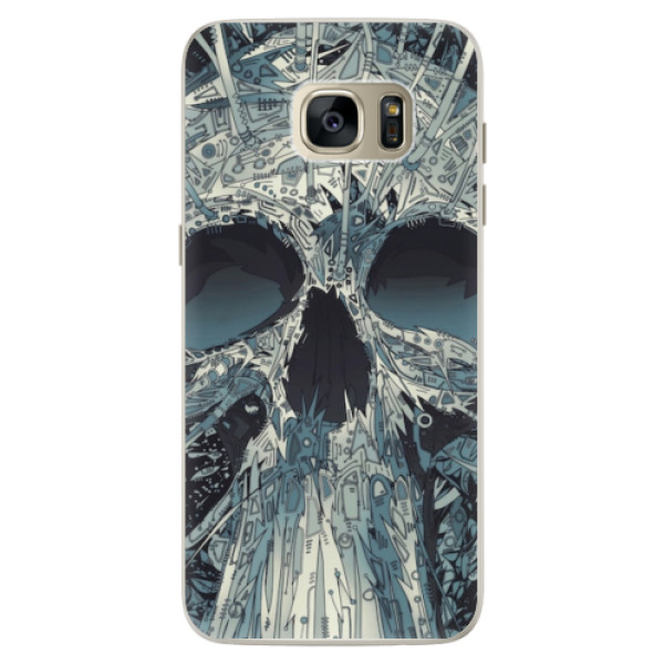 Silikonové pouzdro iSaprio - Abstract Skull - Samsung Galaxy S7