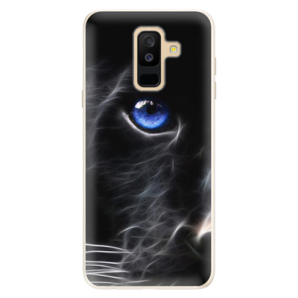 Silikonové pouzdro iSaprio - Black Puma - Samsung Galaxy A6+