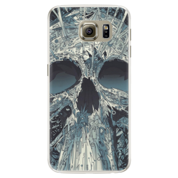 Silikonové pouzdro iSaprio - Abstract Skull - Samsung Galaxy S6 Edge