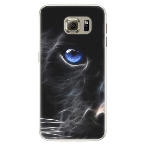 Silikonové pouzdro iSaprio - Black Puma - Samsung Galaxy S6 Edge