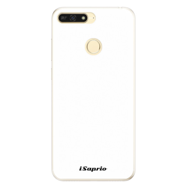 Silikonové pouzdro iSaprio - 4Pure - bílý - Huawei Honor 7A