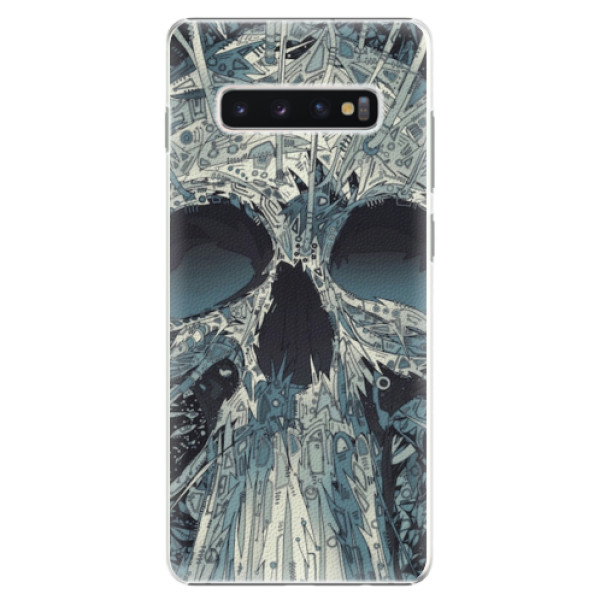 Plastové pouzdro iSaprio - Abstract Skull - Samsung Galaxy S10+
