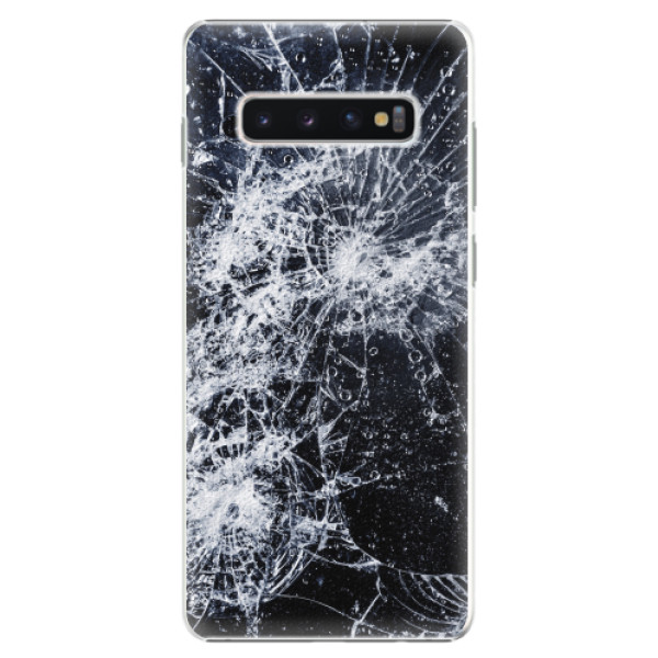 Plastové pouzdro iSaprio - Cracked - Samsung Galaxy S10+