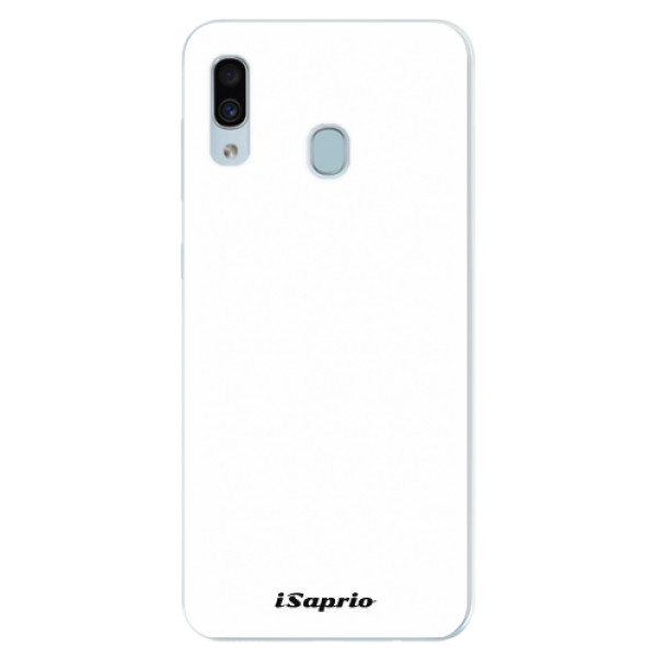 Silikonové pouzdro iSaprio - 4Pure - bílý - Samsung Galaxy A30