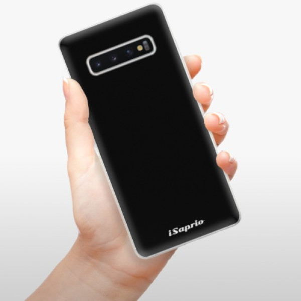 Odolné silikonové pouzdro iSaprio - 4Pure - černý - Samsung Galaxy S10+