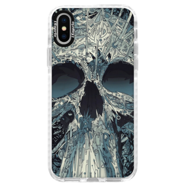 Silikonové pouzdro Bumper iSaprio - Abstract Skull - iPhone X