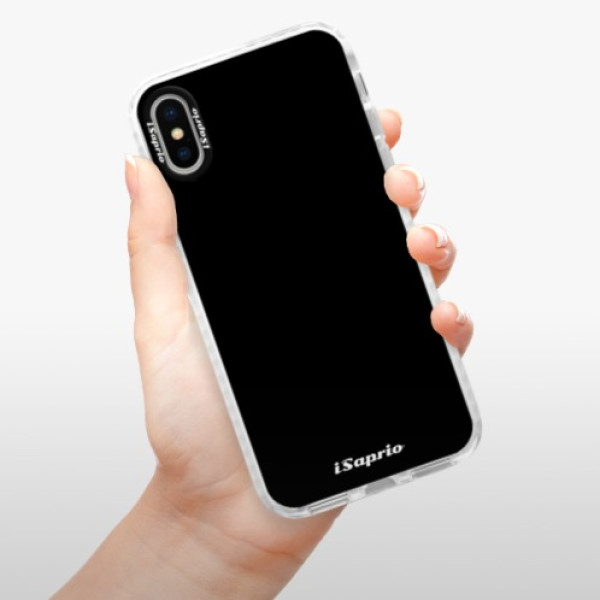 Silikonové pouzdro Bumper iSaprio - 4Pure - černý - iPhone X