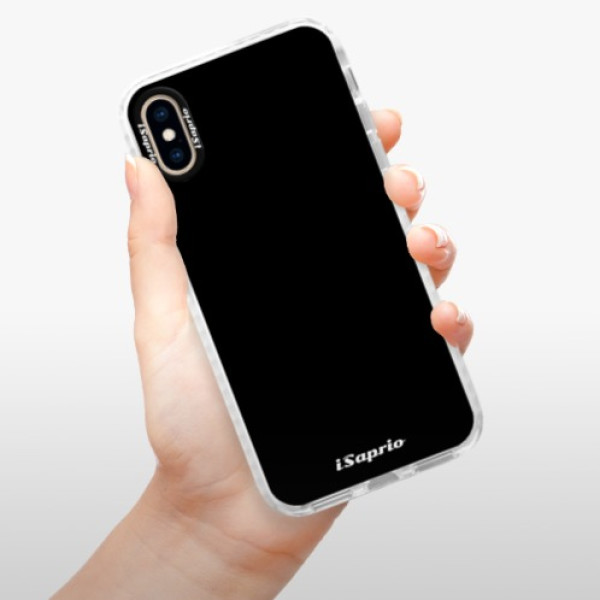 Silikonové pouzdro Bumper iSaprio - 4Pure - černý - iPhone XS
