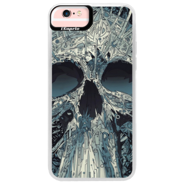 Neonové pouzdro Pink iSaprio - Abstract Skull - iPhone 6 Plus/6S Plus