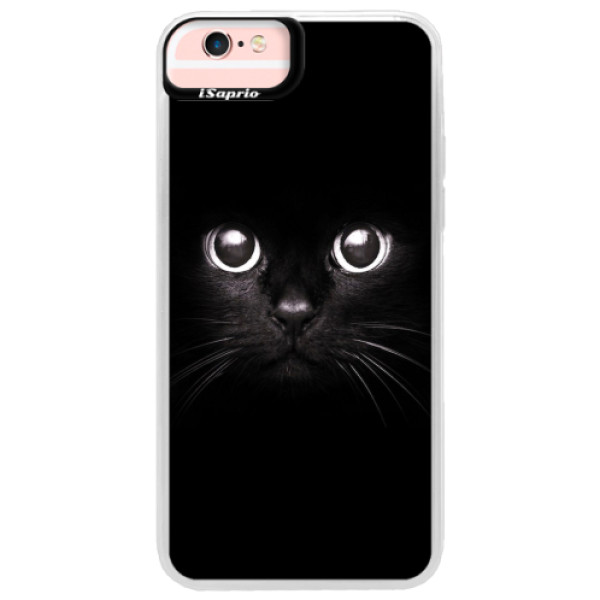 Neonové pouzdro Pink iSaprio - Black Cat - iPhone 6 Plus/6S Plus