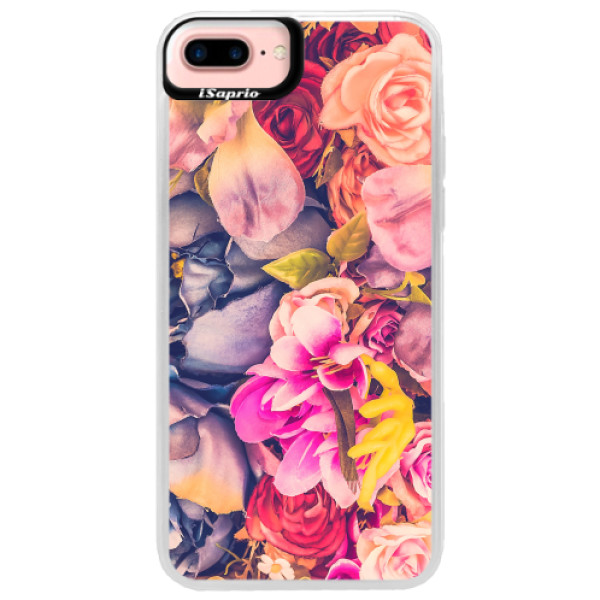 Neonové pouzdro Pink iSaprio - Beauty Flowers - iPhone 7 Plus