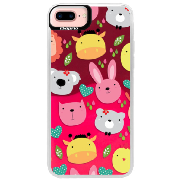 Neonové pouzdro Pink iSaprio - Animals 01 - iPhone 7 Plus