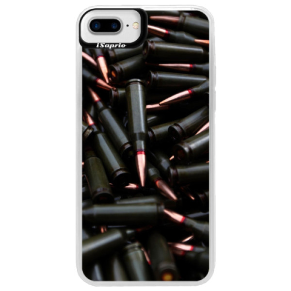 Neonové pouzdro Blue iSaprio - Black Bullet - iPhone 7 Plus