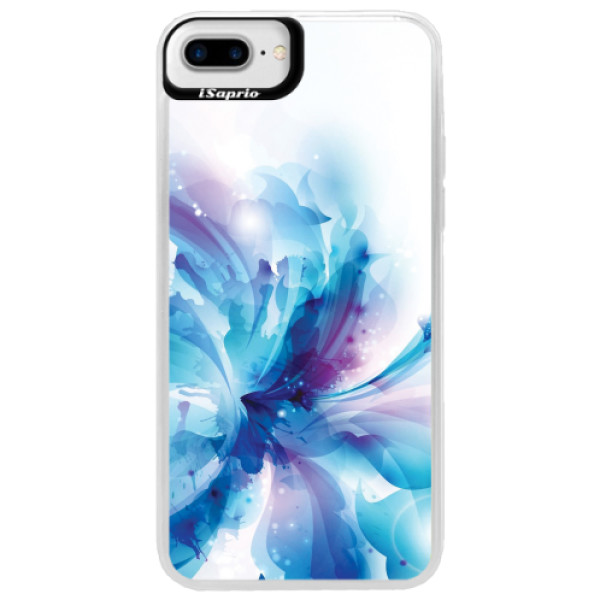 Neonové pouzdro Blue iSaprio - Abstract Flower - iPhone 7 Plus