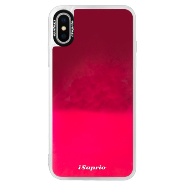 Neonové pouzdro Pink iSaprio - 4Pure - mléčný bez potisku - iPhone XS