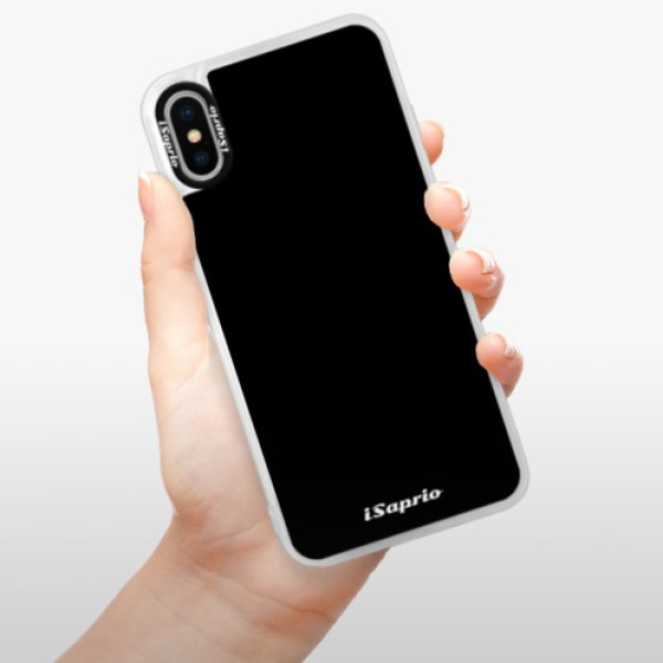 Neonové pouzdro Blue iSaprio - 4Pure - černý - iPhone XS