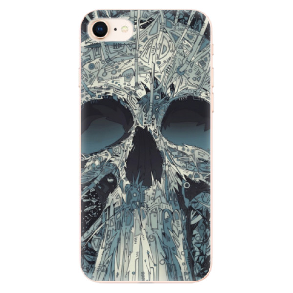 Odolné silikonové pouzdro iSaprio - Abstract Skull - iPhone 8