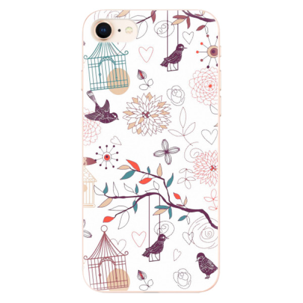 Odolné silikonové pouzdro iSaprio - Birds - iPhone 8