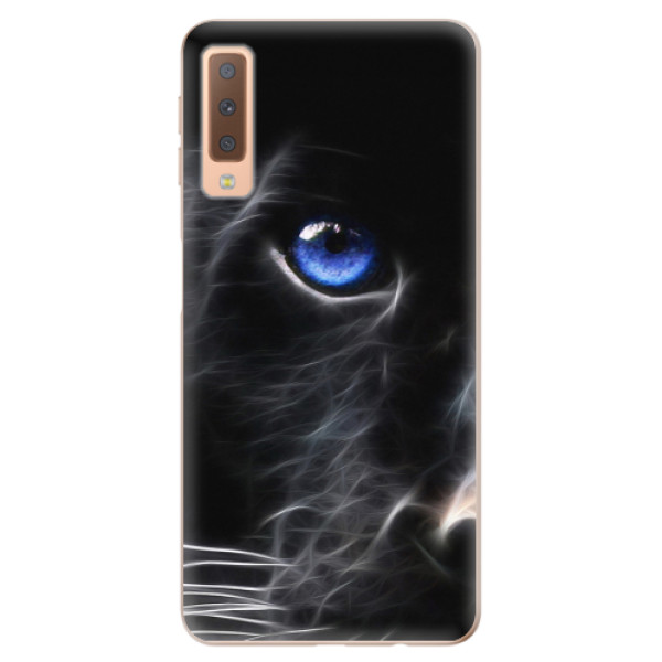 Odolné silikonové pouzdro iSaprio - Black Puma - Samsung Galaxy A7 (2018)