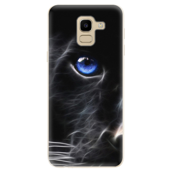 Odolné silikonové pouzdro iSaprio - Black Puma - Samsung Galaxy J6