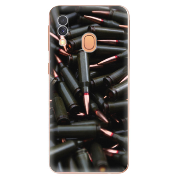 Odolné silikonové pouzdro iSaprio - Black Bullet - Samsung Galaxy A40