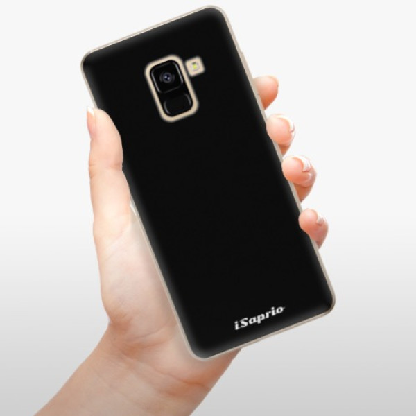 Odolné silikonové pouzdro iSaprio - 4Pure - černý - Samsung Galaxy A8 2018