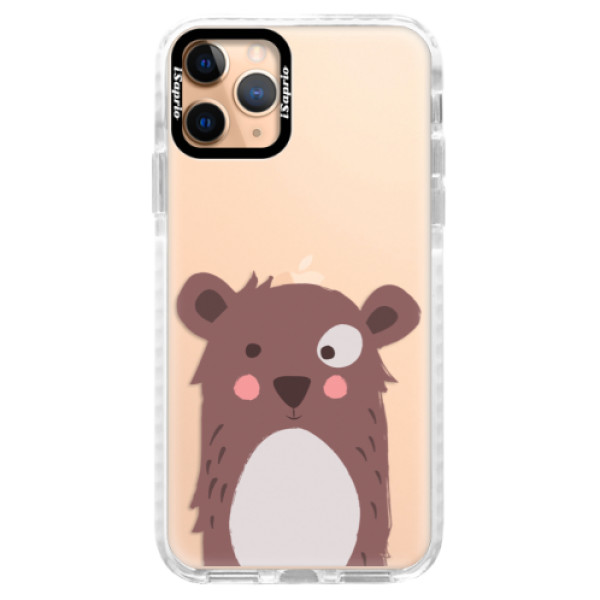 Silikonové pouzdro Bumper iSaprio - Brown Bear - iPhone 11 Pro