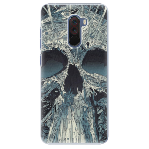 Plastové pouzdro iSaprio - Abstract Skull - Xiaomi Pocophone F1