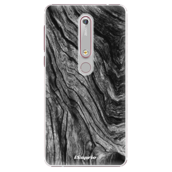 Plastové pouzdro iSaprio - Burned Wood - Nokia 6.1