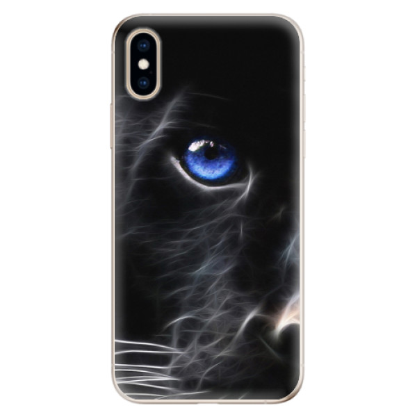 Odolné silikonové pouzdro iSaprio - Black Puma - iPhone XS