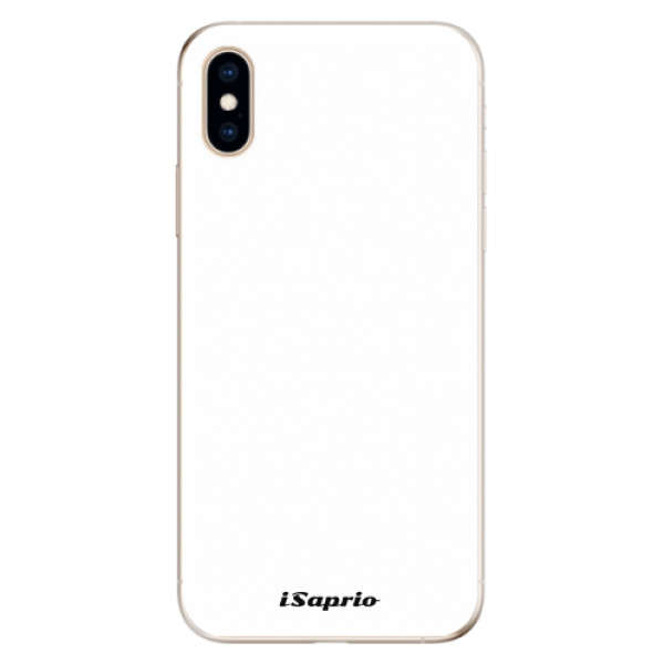 Odolné silikonové pouzdro iSaprio - 4Pure - bílý - iPhone XS