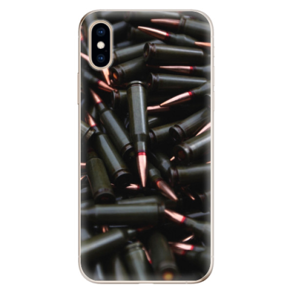 Odolné silikonové pouzdro iSaprio - Black Bullet - iPhone XS