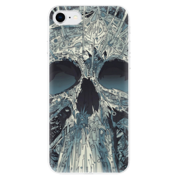 Odolné silikonové pouzdro iSaprio - Abstract Skull - iPhone SE 2020